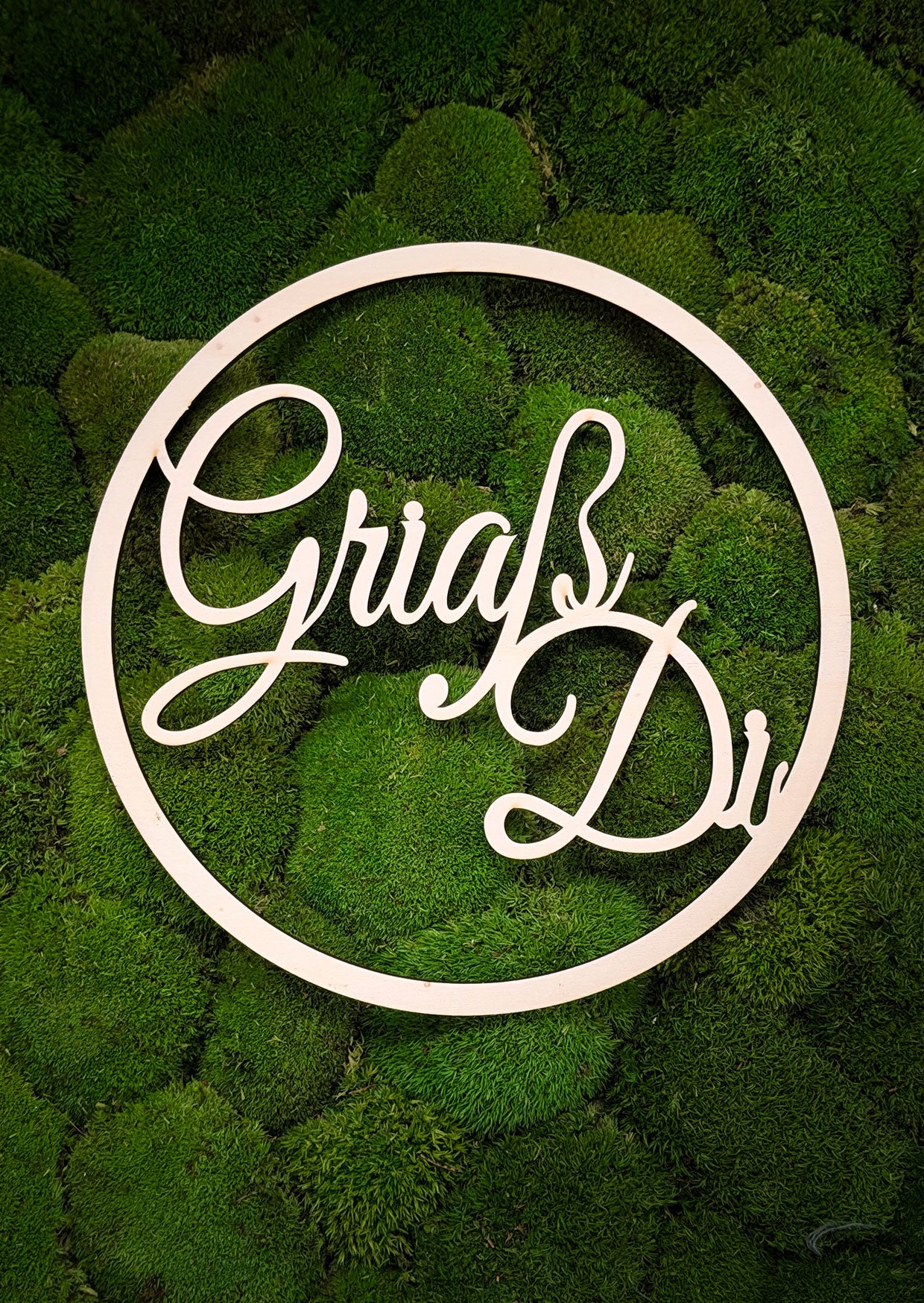 Türkranz, Hoop, Schriftzug "Griaß Di"