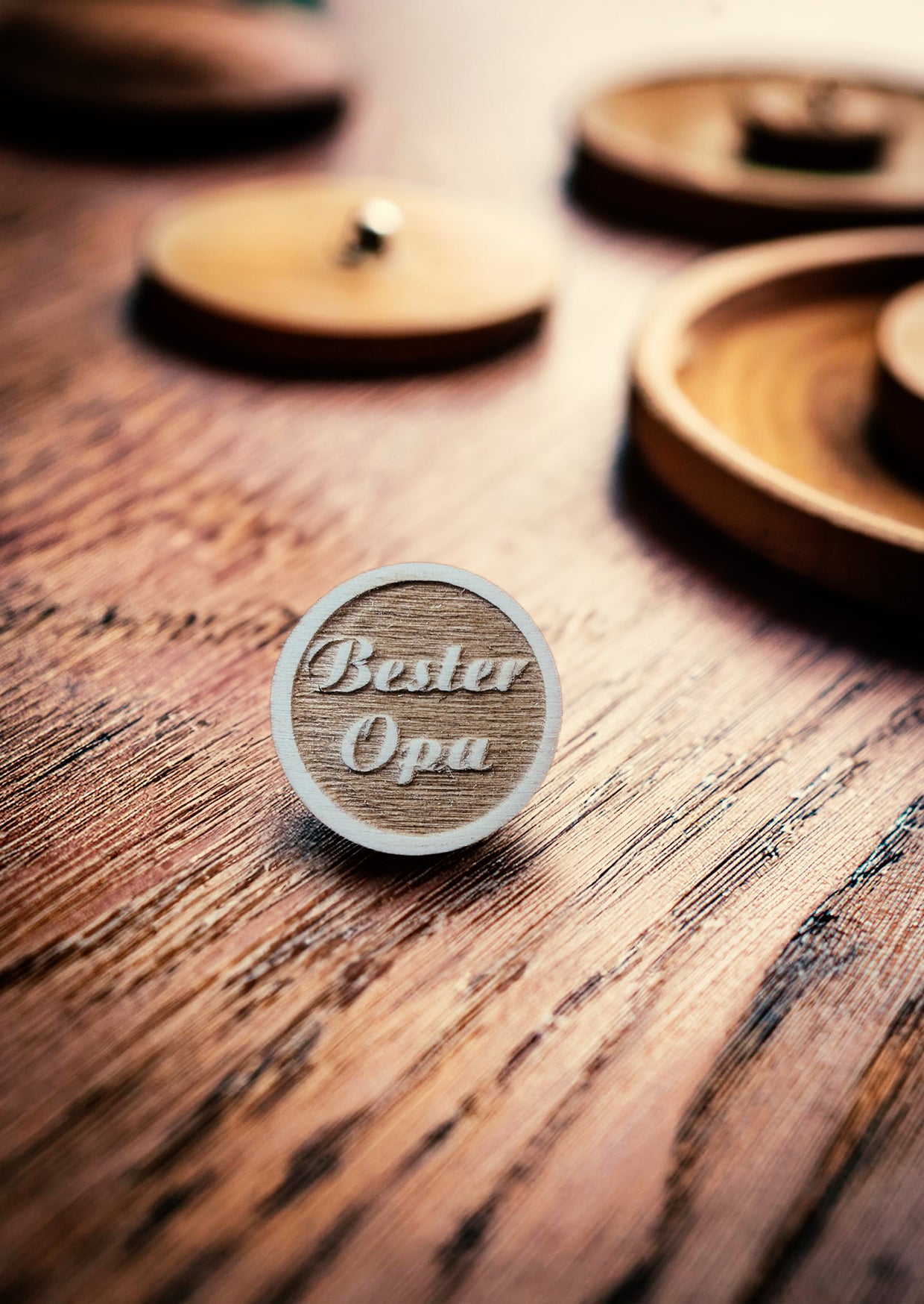 Anstecker, Dirndl, Weste, Hut, "Bester Opa"