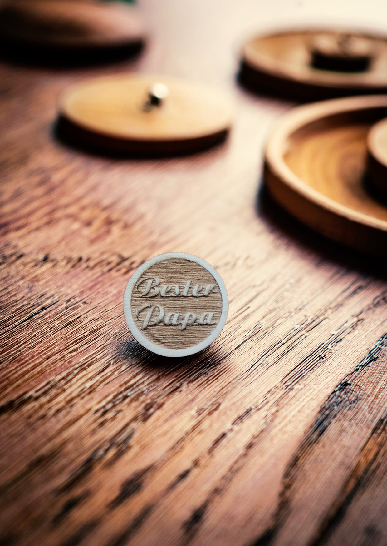 Anstecker, Dirndl, Weste, Hut, "Bester Papa"