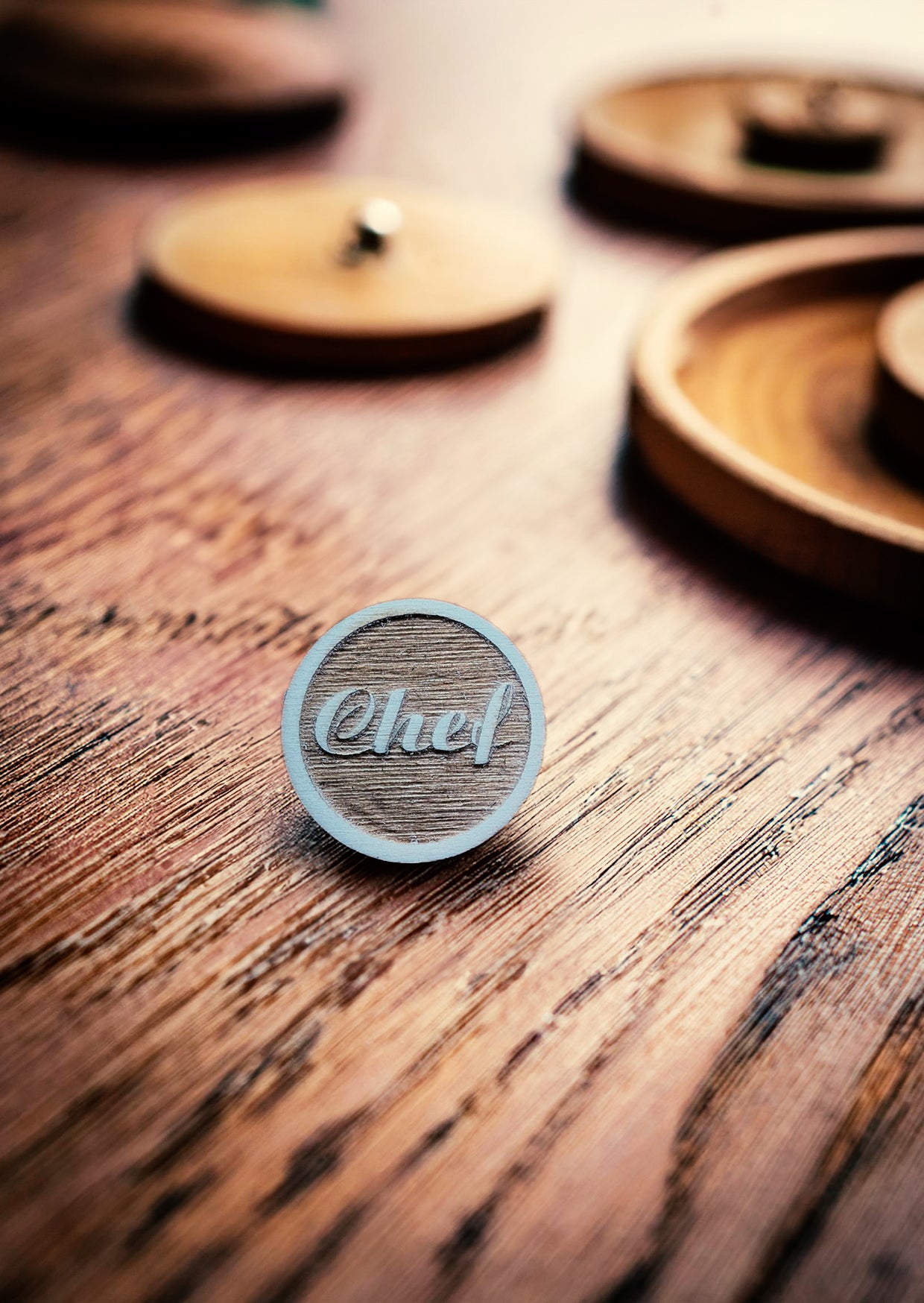 Anstecker, Dirndl, Weste, Hut, "Chef"