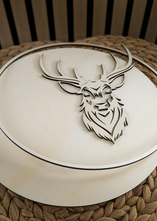 Wanddeko "Ansteckrausch-Hirsch"