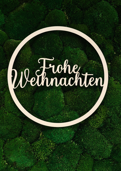 Türkranz, Hoop, Schriftzug "Frohe Weihnachten"