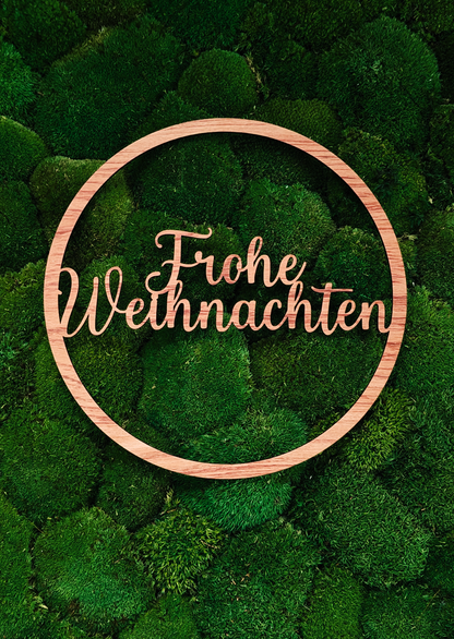 Türkranz, Hoop, Schriftzug "Frohe Weihnachten"